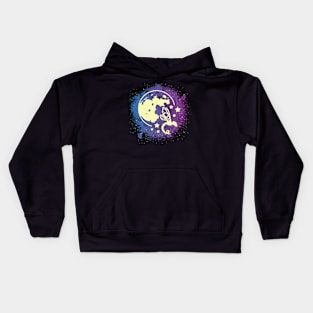 Celestial Dragonfly Galaxy Kids Hoodie